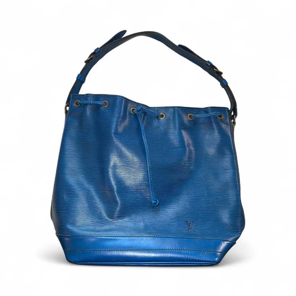 Louis Vuitton Epi Noe Bucket Bag in Blue with Drawstring - Picture 12 of 12